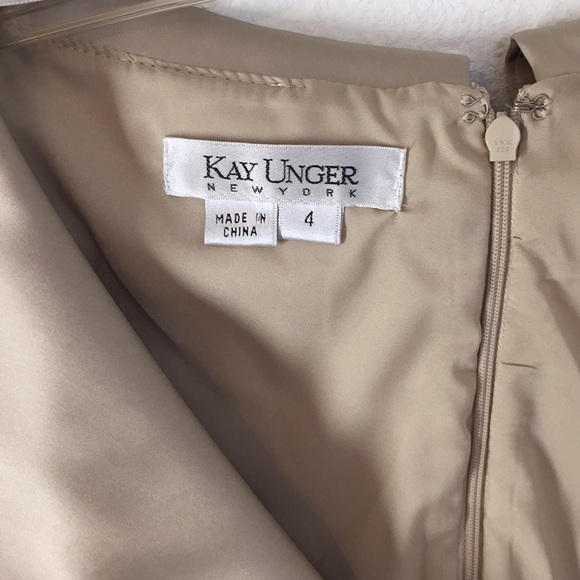 KAY UNGER Cream Dress - Picture 7 of 16